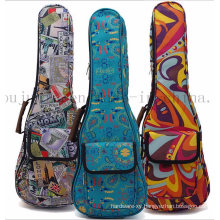 Custom Print Fashion Canvas Ukulele Guitar Bag Case for Promotion